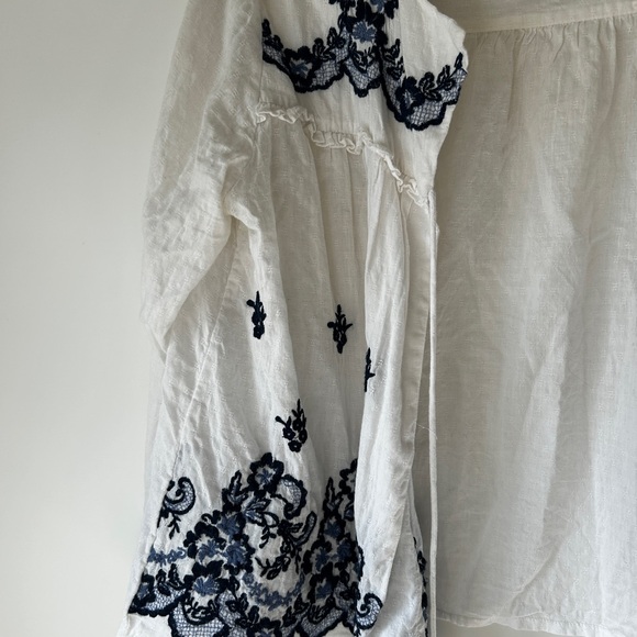 100% Cotton Embroidered Cardigan - Picture 2 of 3